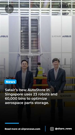 Satair Revolutionizes Aerospace Logistics with AutoStore Robotics