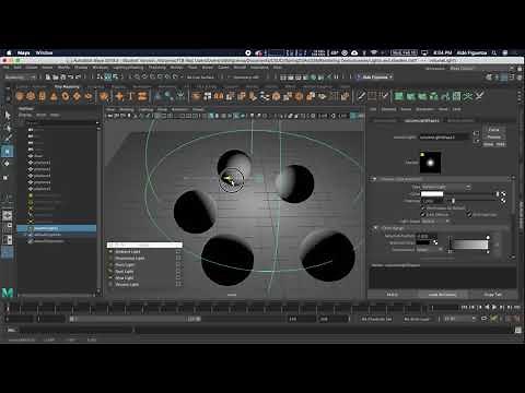 Using a Volume Light in Autodesk Maya