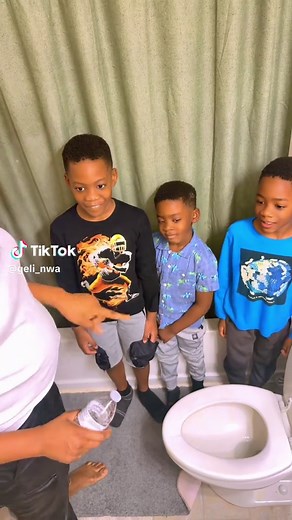 Teaching my boys how to use the bathroom properly 🥰 #fyp #tiktokviral #tiktok