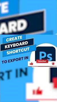One-click export with a custom Photoshop shortcut! #learnphotoshop #photoshoptutorials