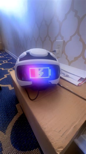 Docgari Bikers Helmet: LED Display with Custom Patterns