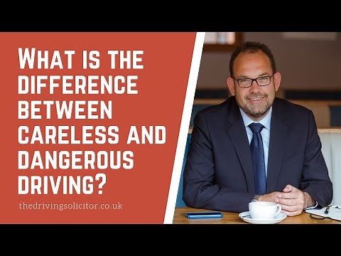 What is the difference between careless and dangerous driving?