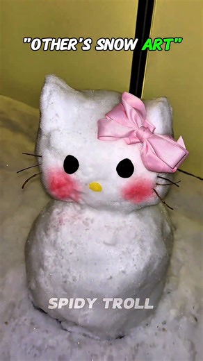 OTHER'S SNOW ART VS THIS ONE ☠️ #art #troll #trolledit #trollface #usa