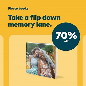 📚 Relive your favorite moments in an easy-to-make photo book! Shop now save 70% on orders $29 with code 70SITE25. See promo details. | Snapfish