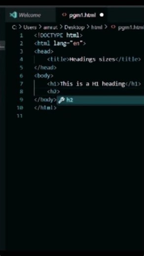 Simple HTML Program | Custom Font Size on Web Page | #HTML #WebDesign