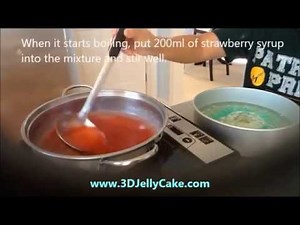 3D Jelly Cake. Step 4: combine all layer