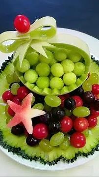Creative Fruit Platter: The chef of a hotel teaches you how to make a 68 yuan fruit platter in one