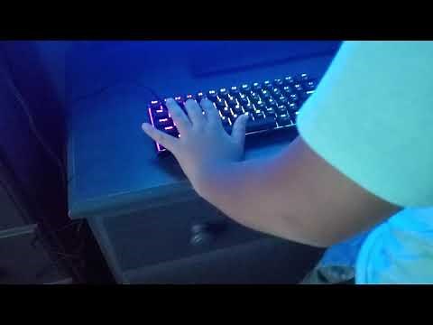 New Gk61 Gateron blue Sound test and unboxing