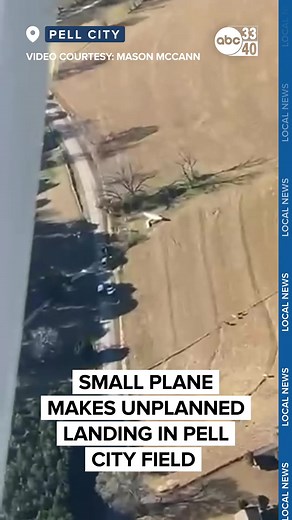 Two aboard small plane during unplanned landing in Pell City field - abc3340.com