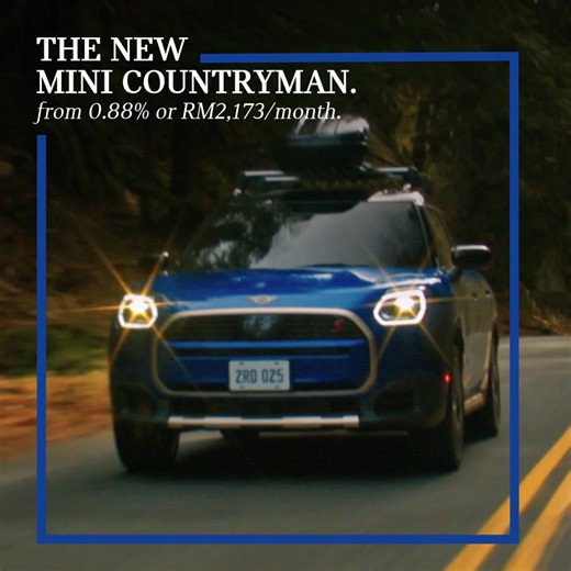 The SUV of MINI, Fuelled up for new adventures. Explore The New MINI Countryman now from 0.88% or RM2,173/month*. | MINI