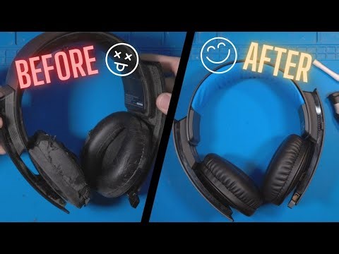 PS3 Wireless Stereo Headset Restoration - New battery and ear cups!