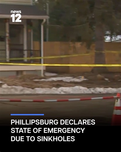 STATE OF EMERGENCY: Phillipsburg officials have declared a local state of emergency after sinkholes opened in several areas, including one on Summit Avenue near Lewis Street that has been secured. Summit Avenue is closed from Fillmore Street to Chambers Street, and the Summit–Lewis intersection is fully shut down as police urge people to use detours. Some Aqua New Jersey customers temporarily lost water service and may still see discolored water or reduced pressure. No injuries were reported. RE