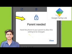 Fix Family Link & uninstall Parental control | Parent need Problem