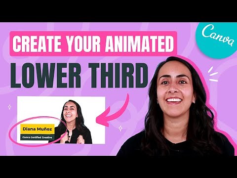 How to Make an Animated LOWER THIRD - Easy & Quick Canva Tutorial