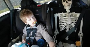No bones about it: One kid's sweet relationship with a spooky buddy
