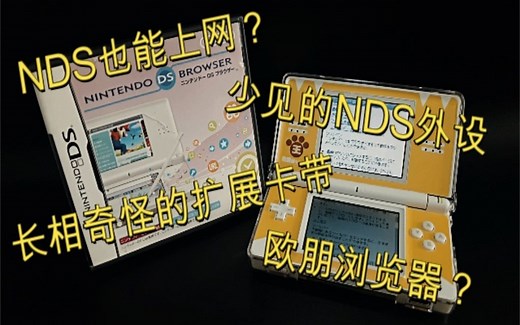 【中古电玩】NDS也能上网？任天堂DS浏览器介绍