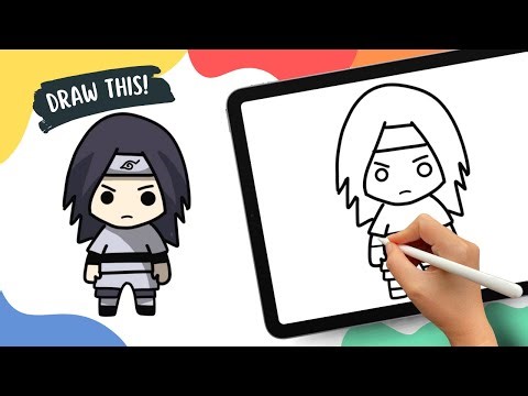 Sasuke Uchiha | Naruto – Easy Cartoon Drawing Tutorial
