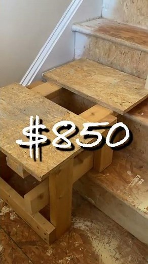 Use a ladder on the stairs