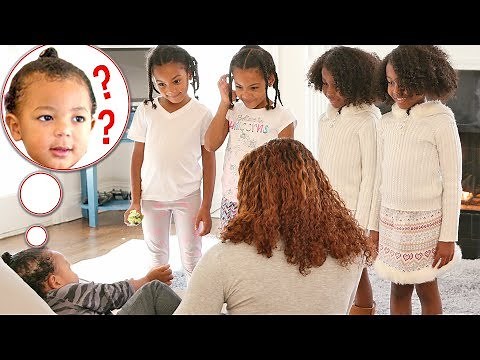 Baby Confused By TWO Sets Of Twins!