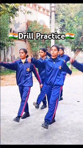 NCC Practice Drill Demo by Girl Cadets | Certificate Training🇮🇳
