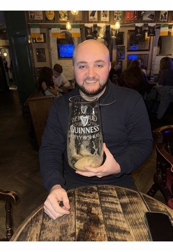 Try the Mega Pint at Kitty O'Shea's Edinburgh