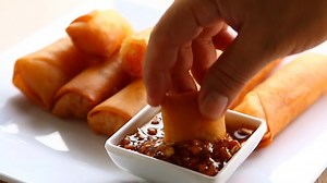 Man Eating Spring Rolls On Plate Stock Footage Video (100% Royalty-free) 1057110221 | Shutterstock