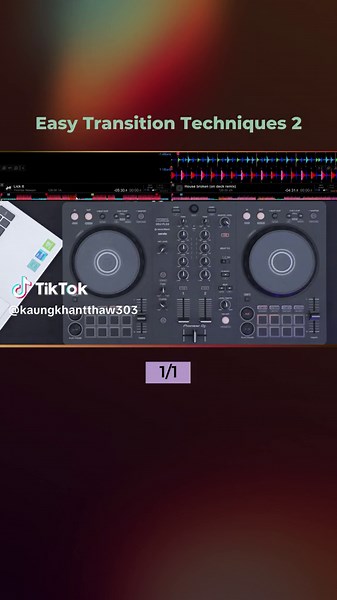Easy Transition Techniques 2 #dj #foryou #djtutorial #tutorial #onlinedjclass #spinandlearn