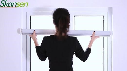 Tension roller shade installation