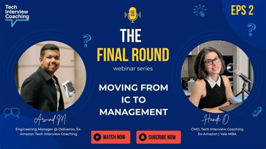 From Developer to Tech Manager – Career Coaching Leadership Tips | Tech Interview Coaching