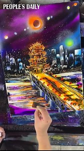 127 reactions · 24 shares | A Chinese young man drew the Yellow Crane Tower and the Wuhan Yangtze River Bridge, two landmarks of central China's Wuhan with spray painting. | VideoChina | Facebook