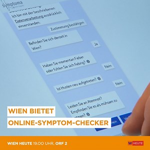 Um in einem ersten Schritt abzuklären, ob jemand an Covid-19 erkrankt ist, hat die Stadt jetzt ein Online-Tool veröffentlicht. | Radio Wien / Wien heute