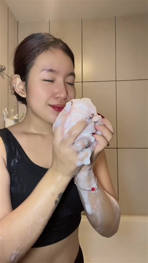 Glowing Shower Routine with Rose Petals