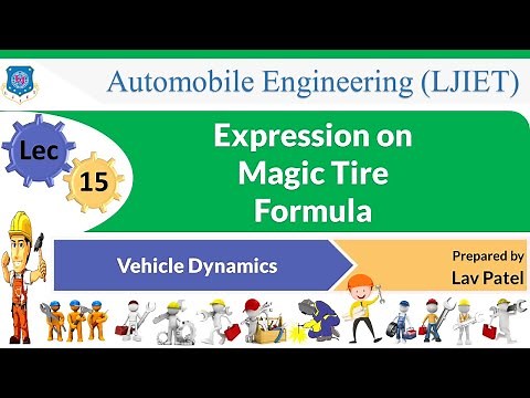 L 15 Expression on Magic Tire Formula | Vehicle Dynamics | Automobile