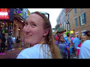 Take a walk through Bourbon Street during Mardi Gras!