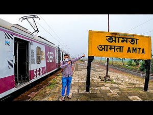 Howrah To Amta Line Local Train Journey Vlog.