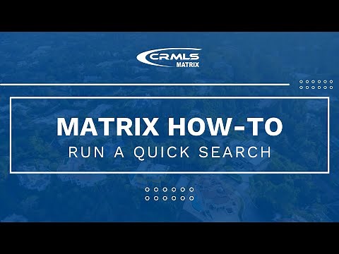 [Matrix How-To] Run a Quick Search