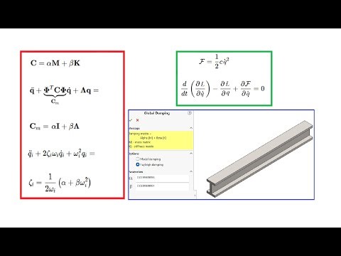 Proportional Damping, Rayleigh dissipation function