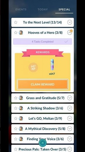 Pokémon GO: Hooves and Heroes (3/8) Research Rewards