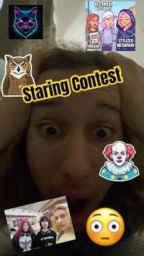 CAN YOU BEAT ME IN A STARING CONTEST? #shorts