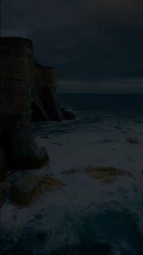 🌊 Where ocean power meets towering cliffs 🌅