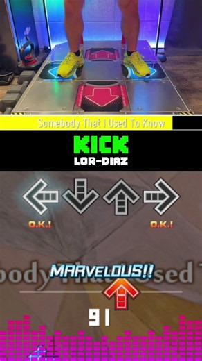 Somebody That I Used to Know by Gotye | #ddr #dancedancerevolution #stepmania #itgmania #shorts