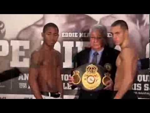 SCOTT QUIGG v YOANDRIS SALINAS - OFFICIAL WEIGH FROM THE O2 - CARPE DIEM