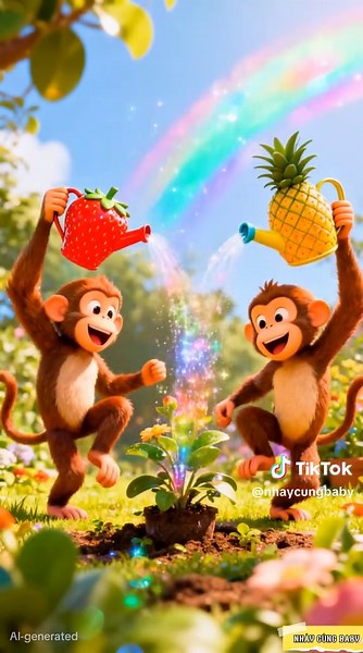 monkeys on the farm #babyfever #kidsoftiktok #forkids #cartoon #kidscartoon