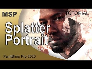 Splatter Portrait - Tutorial - PaintShop Pro