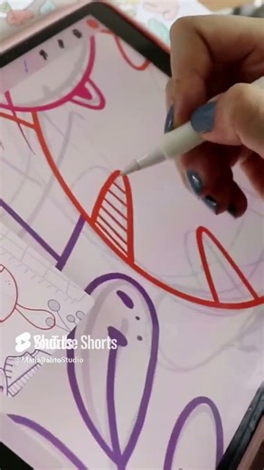 Draw a cat like this in #Procreate and practice your digital art skills #drawing