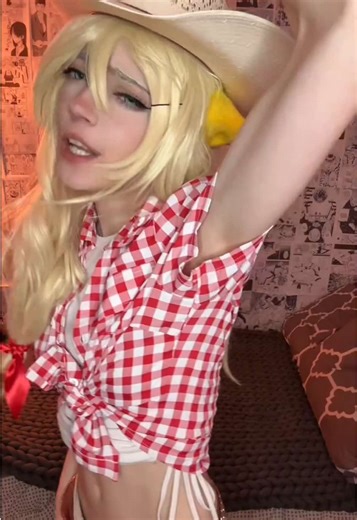 Who's your fav of the main 6? :3 🐴🍎💎#cosplay #mylittlepony #raritycosplay #applejackcosplay #femboy