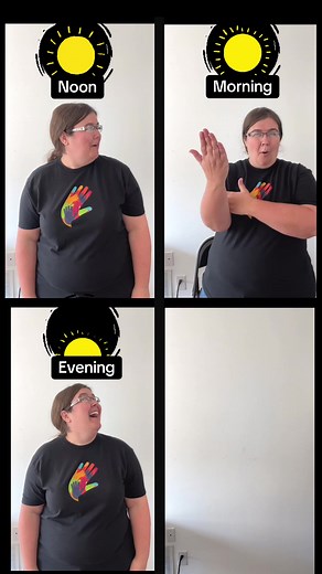 🌄 🌅 How to sign morning, afternoon, evening in ASL | #learnASL #sunrise #sunset #morningperson #evening