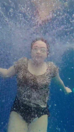 15ft deep pool deeper entry no problem #shorts