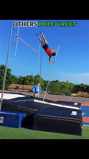 Others Pole Vault V/S last one 🥶 #shorts #polevault #trollface