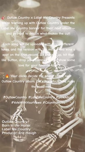 🎸 Oil City Hillbillies x Label Me Country Presents: We’re teaming up with Outlaw Country under the Label Me Country banner for their next album — and you get to decide what makes the cut! Each song will be uploaded with three different takes, and the version with the most views wins a spot on the final record. So crank it up, hit that like button, drop your comments, and show some love for your favorite take! 🔥 Your clicks decide the sound of the next Outlaw Country album. Let’s see which take